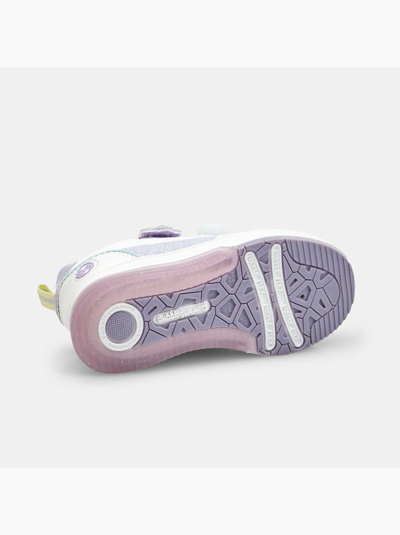 Baskets Bubblegummers avec bride velcro Blanc - Kiabi