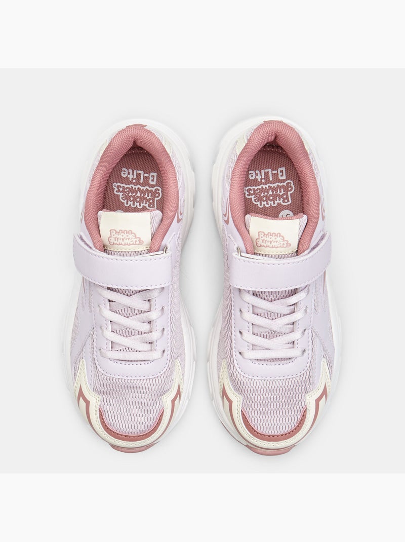 Baskets Bubblegummers avec bride velcro Rose - Kiabi