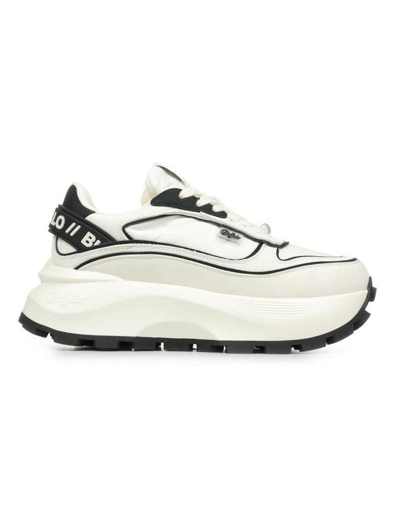 Baskets Buffalo Manhatten One Blanc Noir - Kiabi