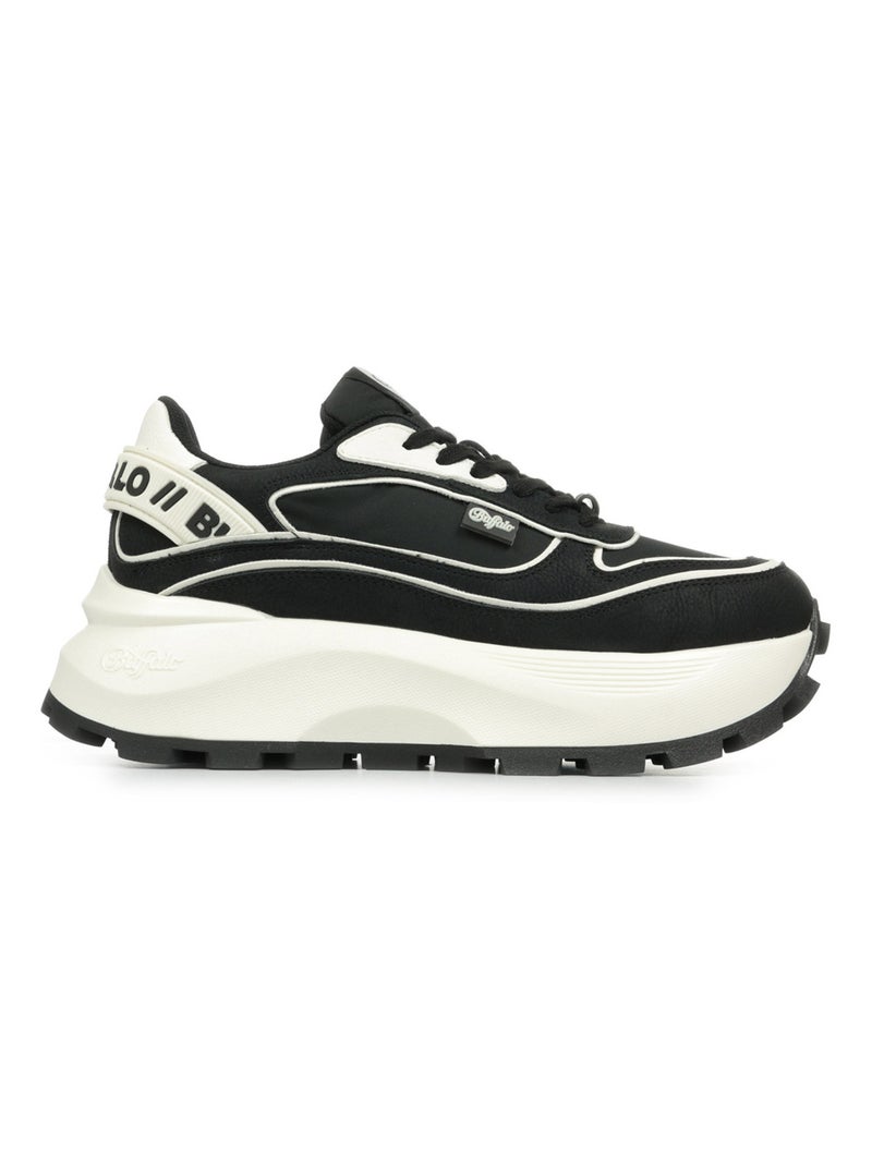 Baskets Buffalo Manhatten One Noir Blanc - Kiabi