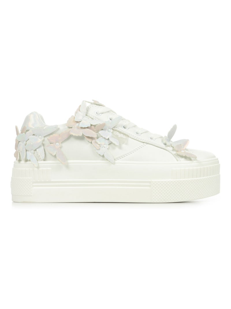 Baskets Buffalo Paired Butterfly Blanc Rose - Kiabi