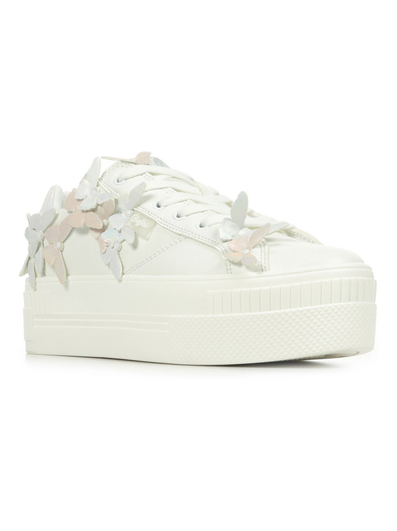 Baskets Buffalo Paired Butterfly Blanc Rose - Kiabi