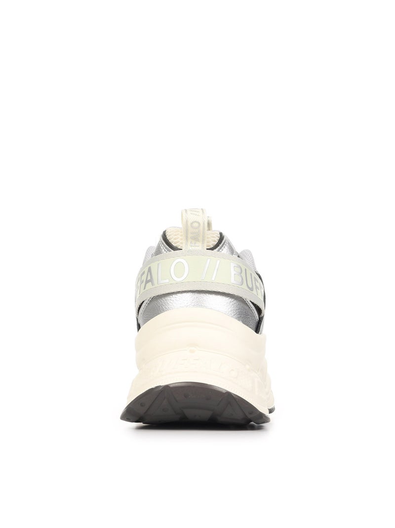 Baskets Buffalo Yuno One Vegan Nappa/Mesh Blanc Gris - Kiabi
