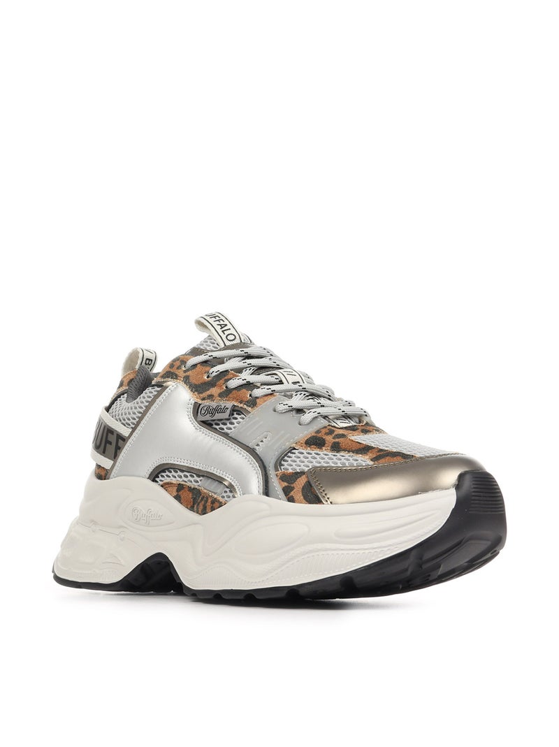 Baskets Buffalo Yuno One Vegan Nappa/Mesh Gris - Kiabi