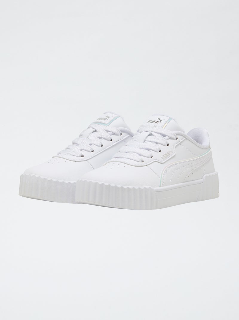 Baskets 'carina' holographique Blanc - Kiabi