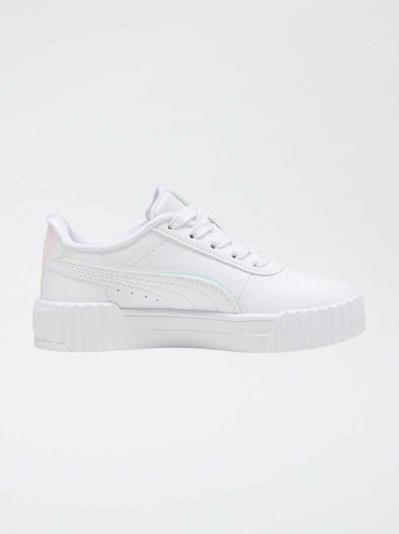 Baskets 'carina' holographique Blanc - Kiabi