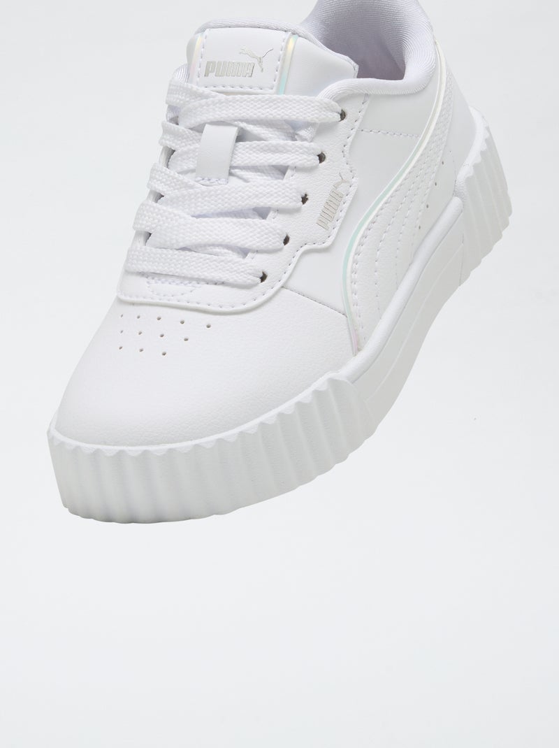 Baskets 'carina' holographique Blanc - Kiabi