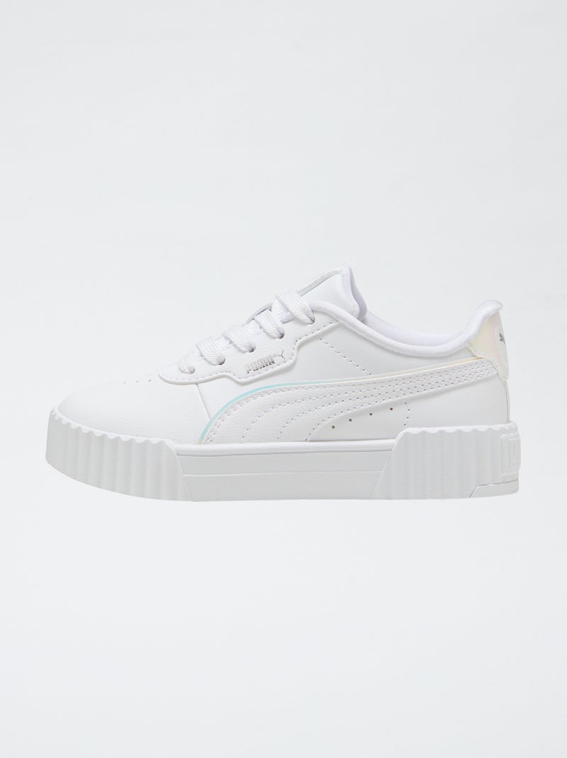 Baskets 'carina' holographique Blanc - Kiabi