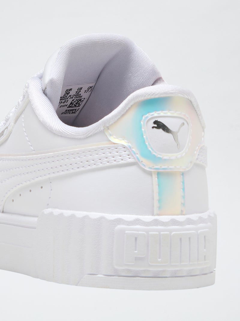 Baskets 'carina' holographique Blanc - Kiabi