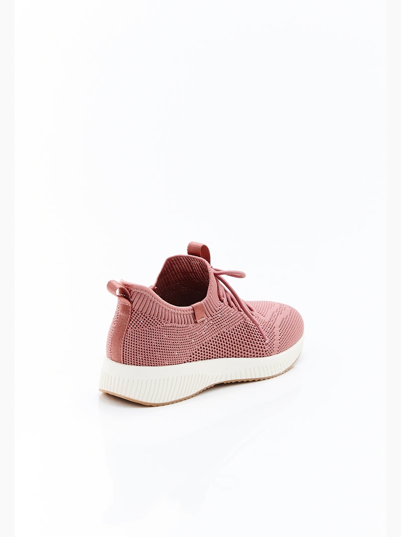 Baskets-chaussettes Climatyl - Damart Rose - Kiabi
