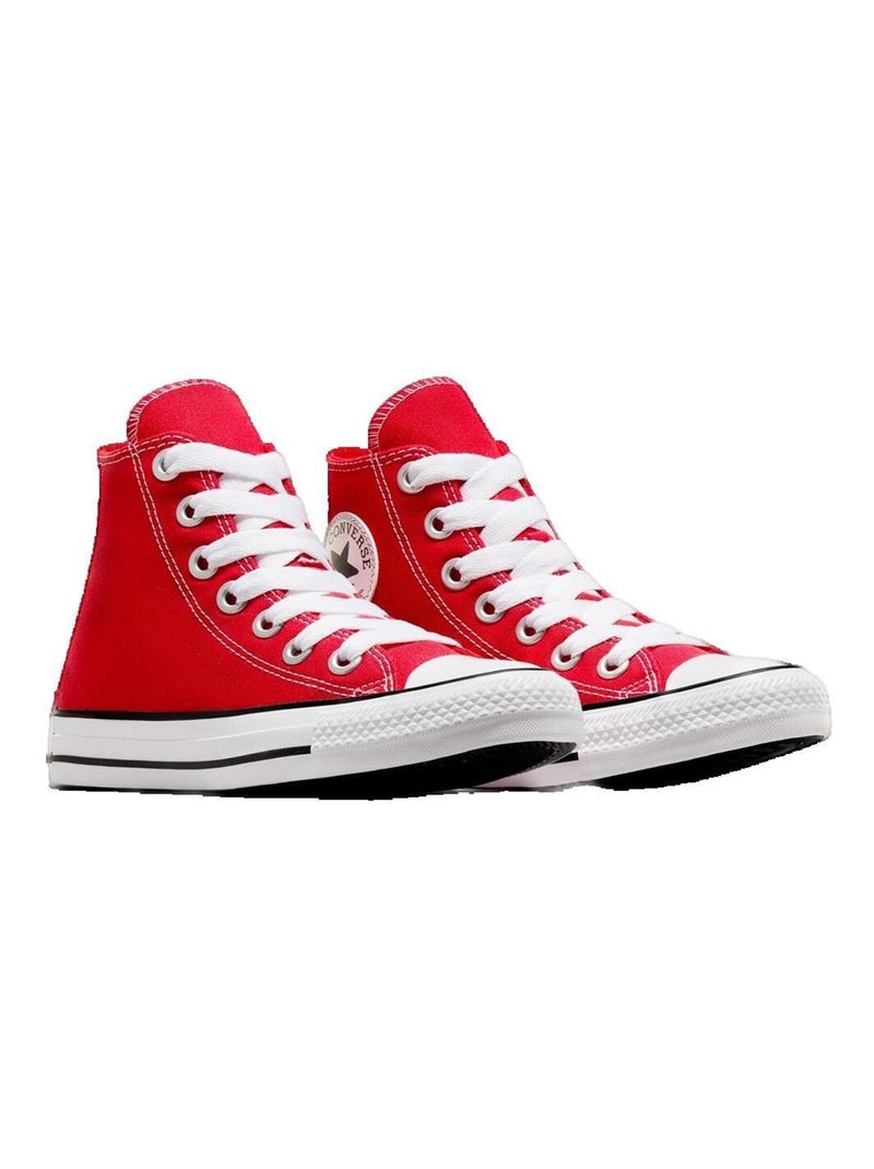 Baskets Chuck Classic Hi toile Converse Rouge - Kiabi