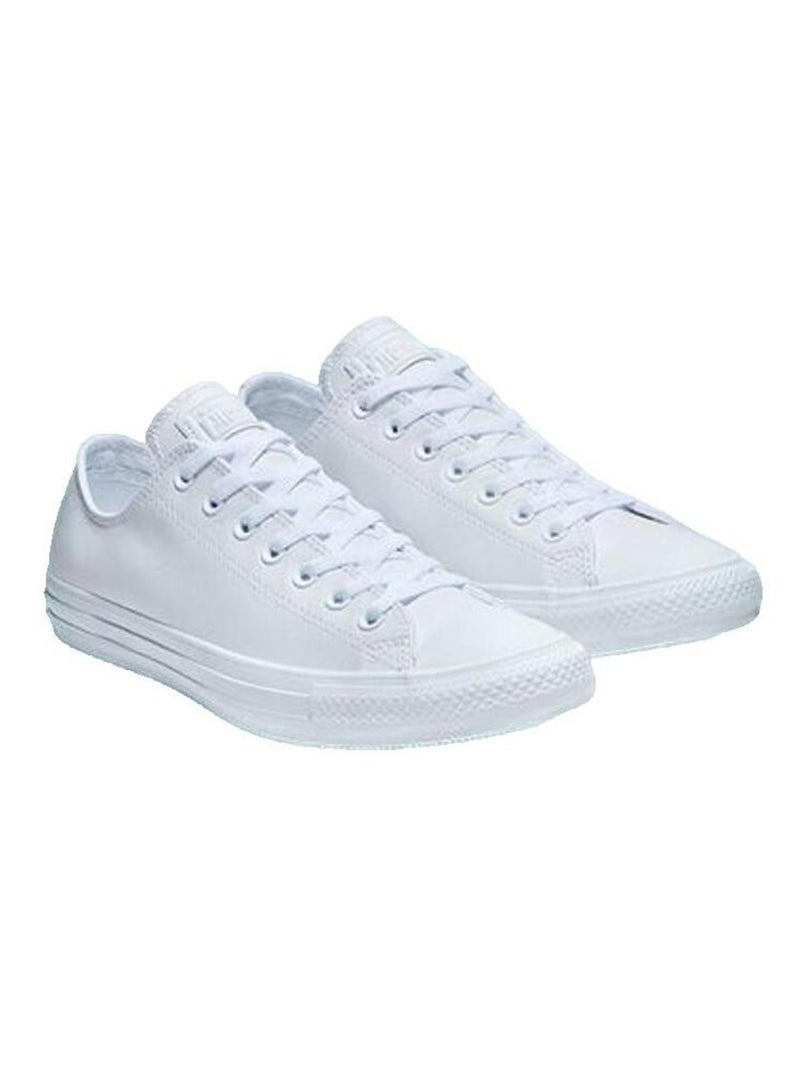 Baskets Chuck Taylor All Star cuir Converse Blanc Blanc - Kiabi