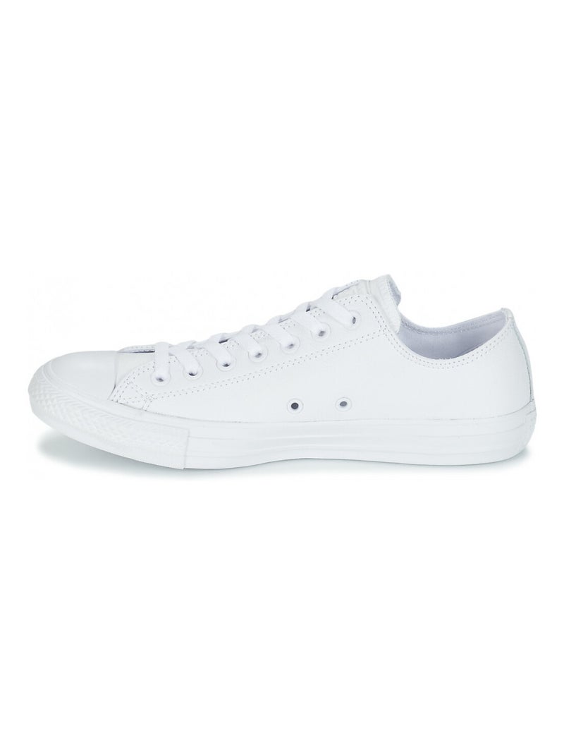Baskets Chuck Taylor All Star cuir Converse Blanc Blanc - Kiabi