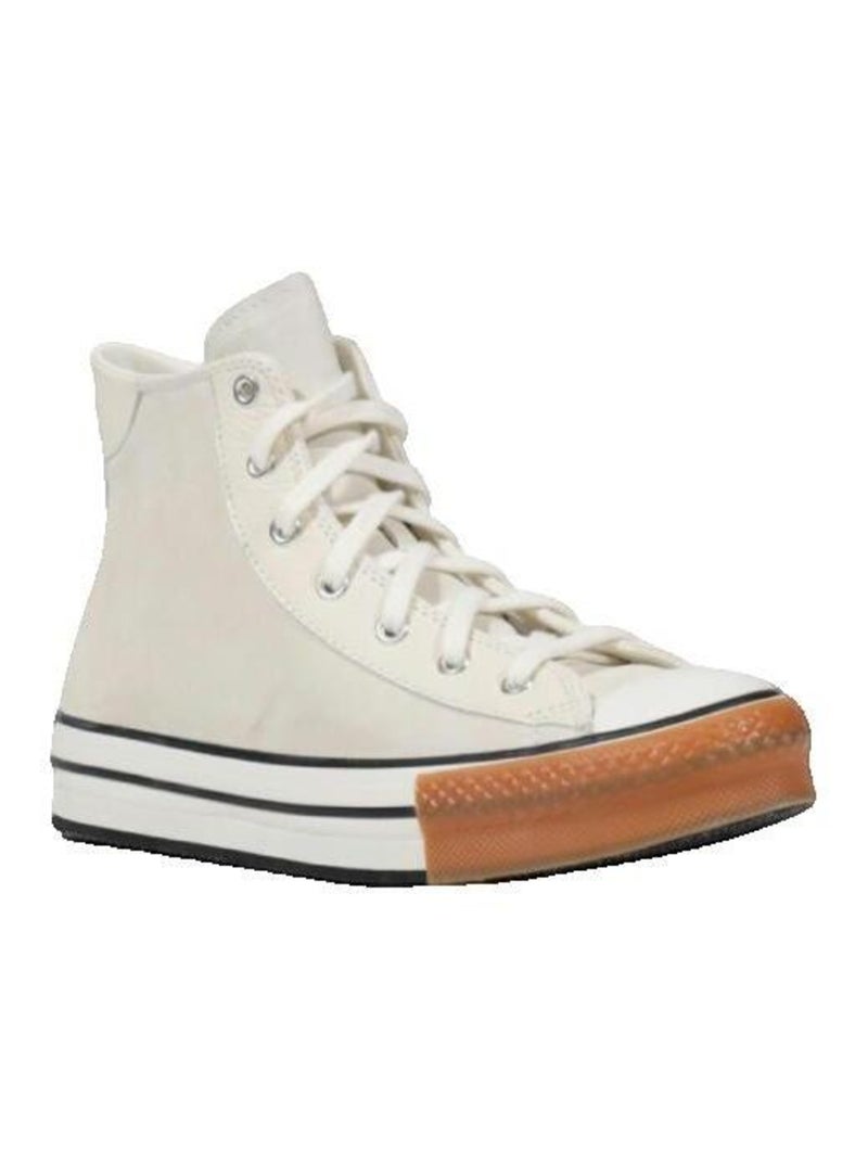 Baskets Chuck Taylor All Star EVA Lift cuir Converse Beige - Kiabi