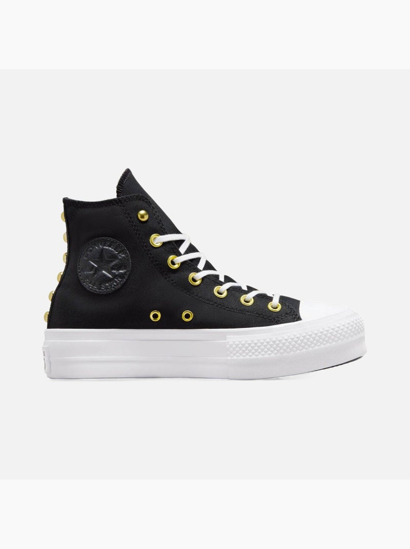Baskets Chuck Taylor All Star Lift Platform toile Converse Noir - Kiabi