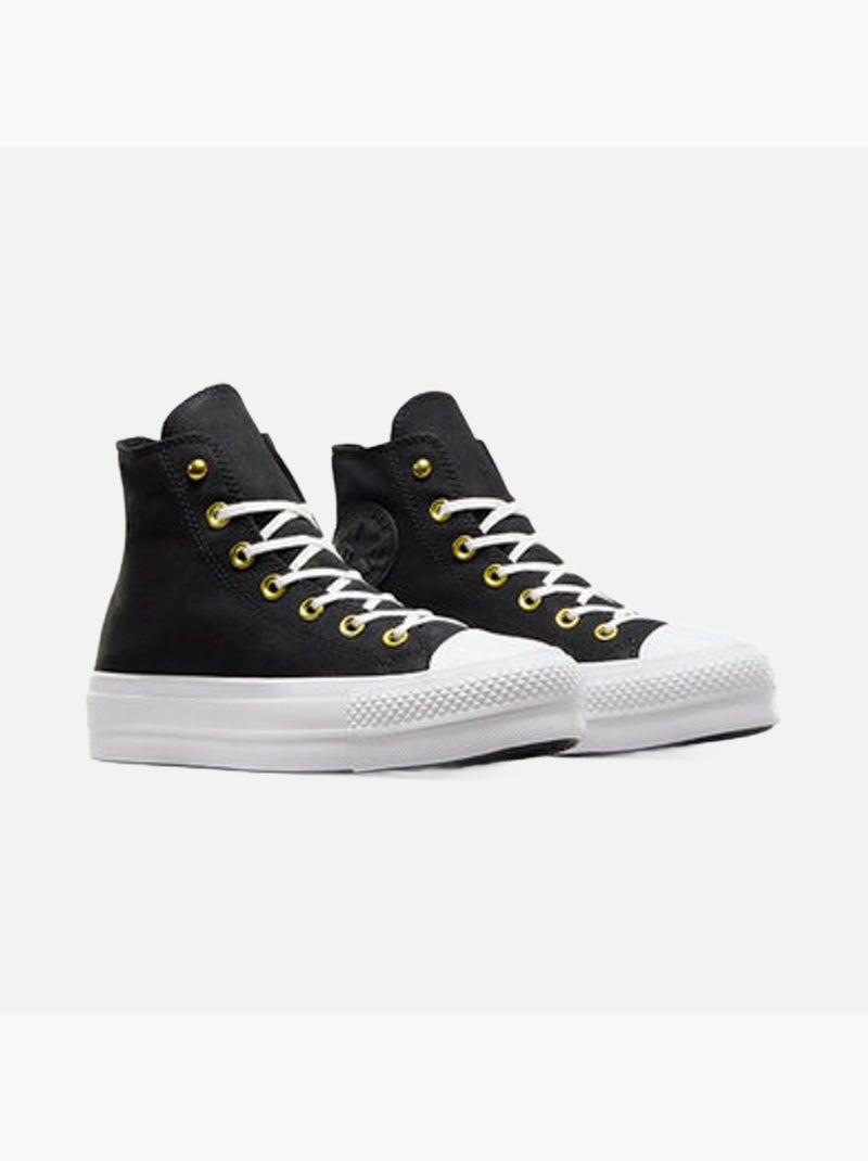Baskets Chuck Taylor All Star Lift Platform toile Converse Noir - Kiabi