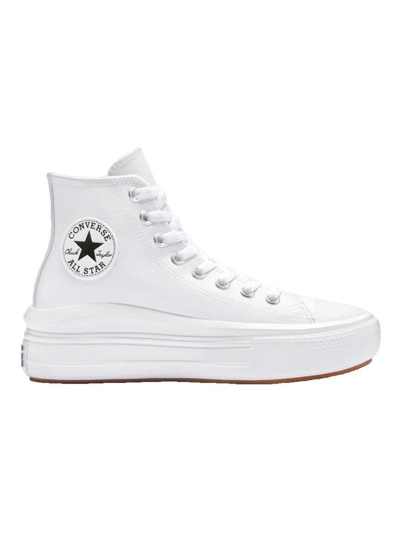 Baskets Chuck Taylor All Star Move Platform cuir Converse Blanc