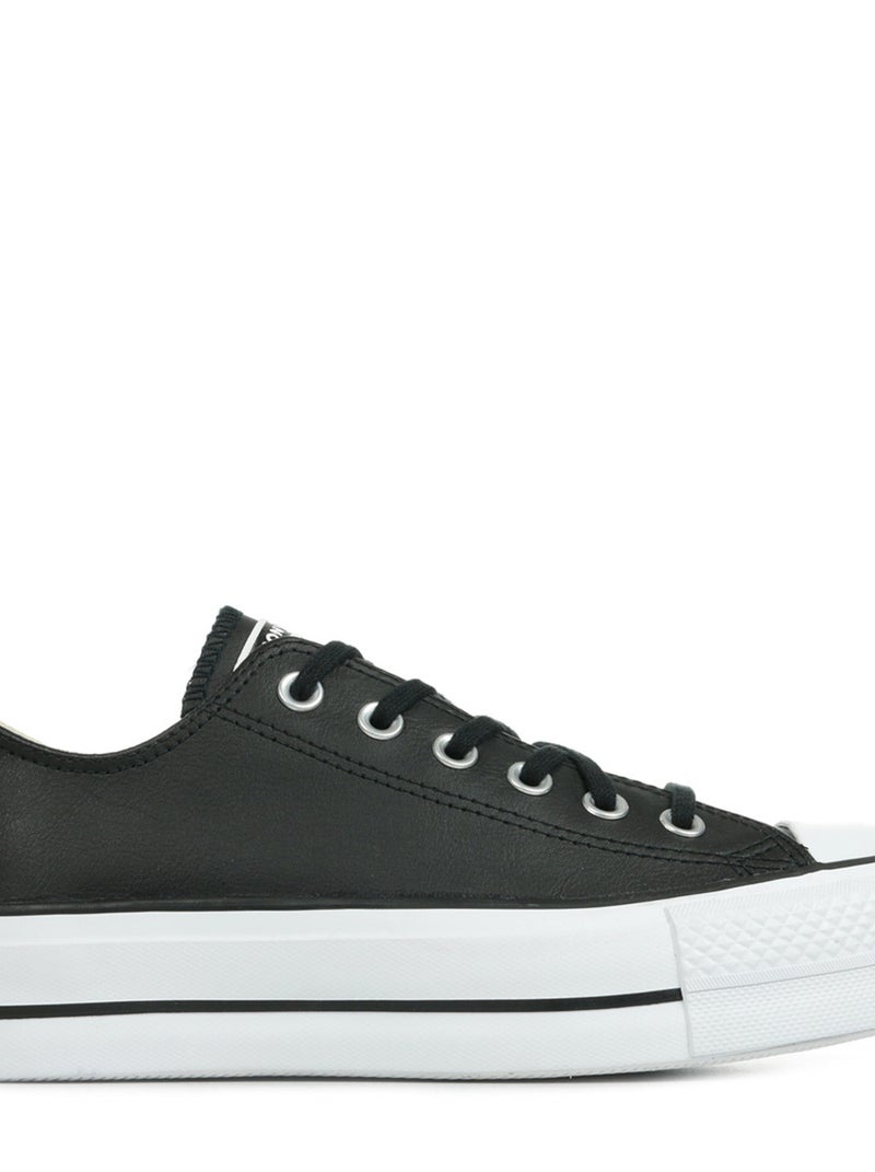 Baskets Chuck Taylor All Star Platform Clean Leather Noir - Kiabi