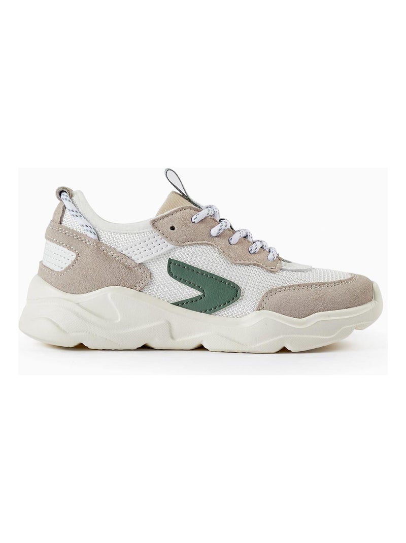 Baskets Chunky pour Fille   ACE CLUBS Beige - Kiabi
