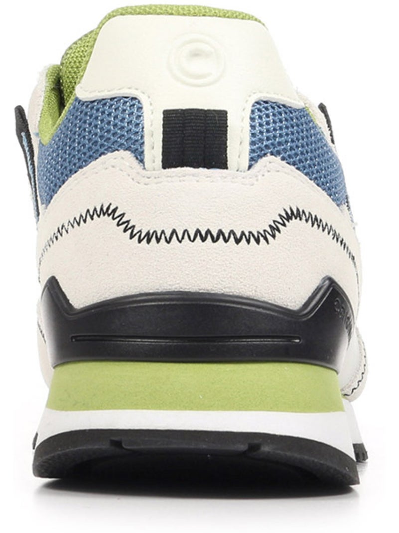 Baskets Colmar Travis Sport Blanc Vert Bleu - Kiabi