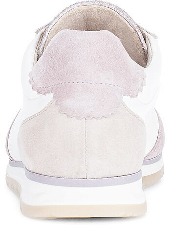 Baskets combinaison en cuir