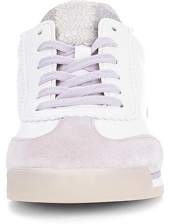 Baskets combinaison en cuir