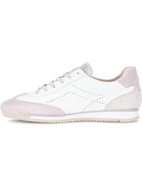 Baskets combinaison en cuir - Kiabi