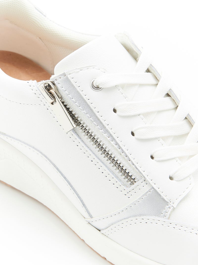 Baskets compensées Amortyl - Damart Blanc - Kiabi