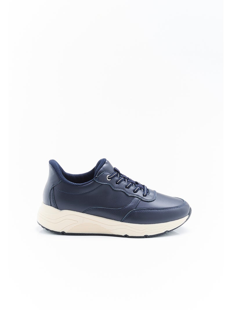 Baskets compensées Amortyl à lacets élastiqués - Damart Bleu marine - Kiabi