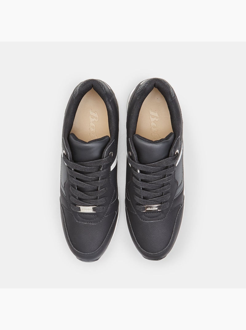 Baskets compensées Bata Noir - Kiabi