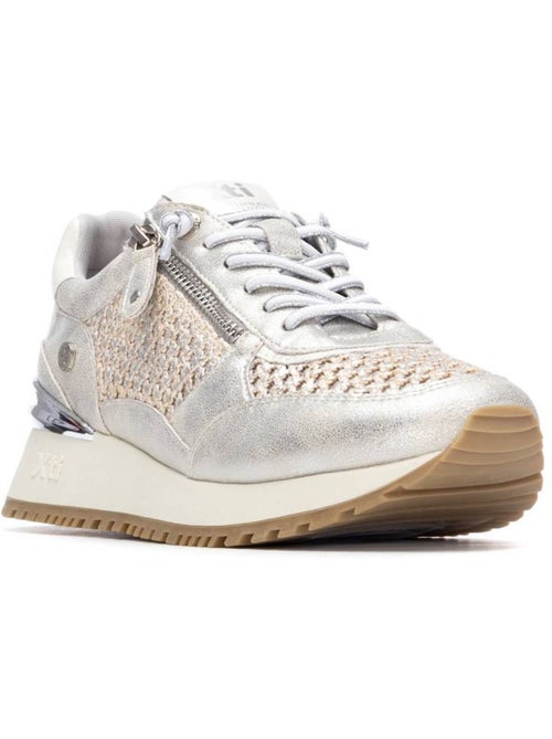 Baskets compensées femme à lacets - Kiabi