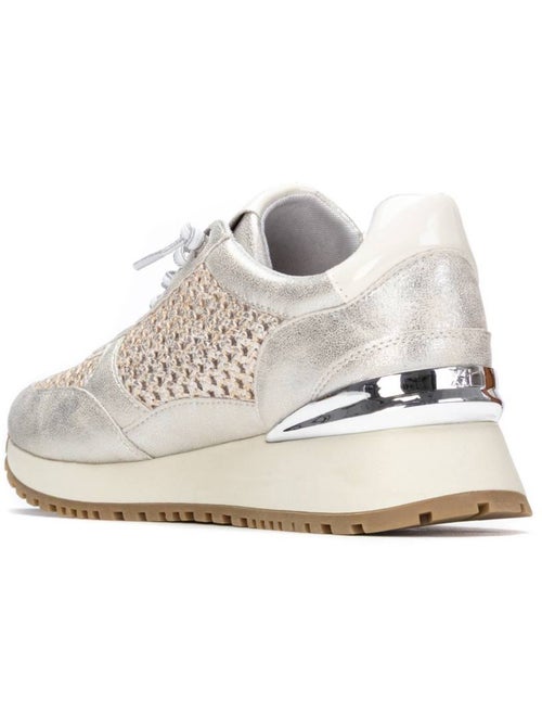 Baskets compensées femme à lacets - Kiabi