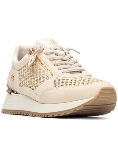 Baskets compensées femme à lacets - Kiabi