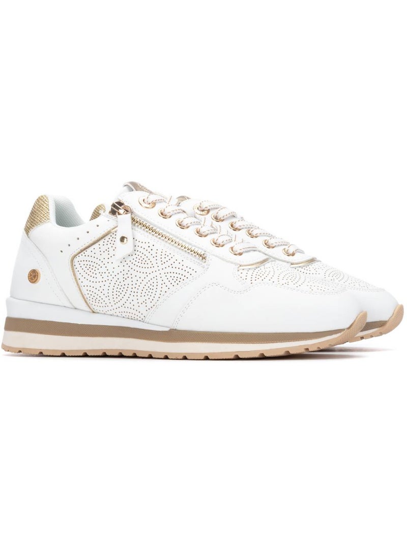 Baskets compensées femme à lacets Blanc - Kiabi