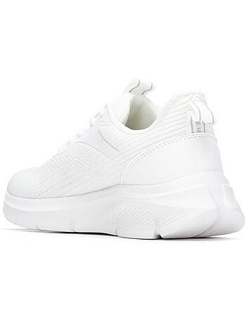 Baskets compensées femme à lacets