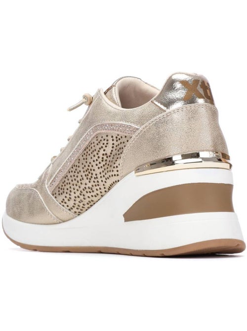 Baskets compensées femme à lacets - Kiabi