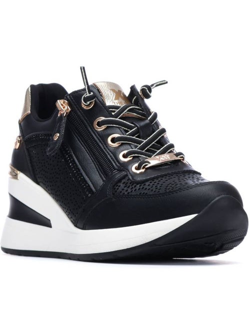 Baskets compensées femme à lacets - Kiabi