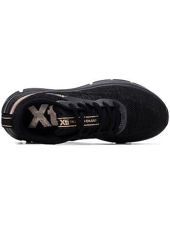 Baskets compensées femme à lacets