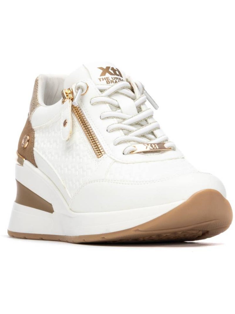 Baskets compensées pour femme Blanc - Kiabi