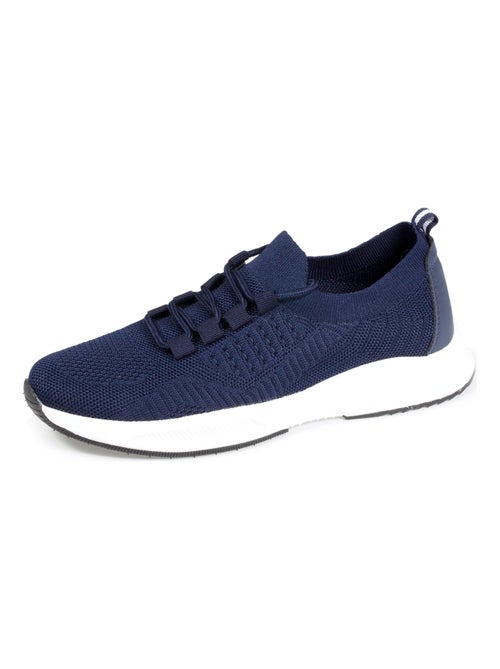 Baskets Confort Femme Slip-on à lacets Marine - Kiabi