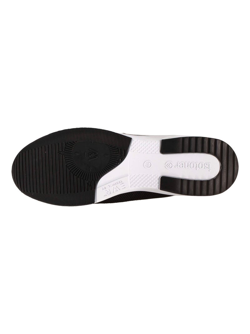 Baskets Confort maille  Isotoner Noir - Kiabi