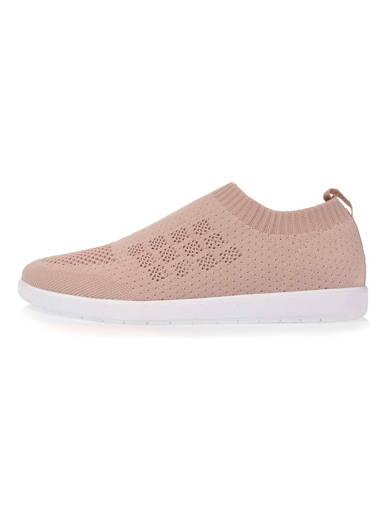 Baskets confort maille Rose - Kiabi
