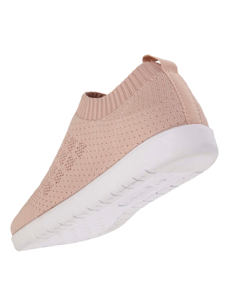 Baskets confort maille Rose - Kiabi