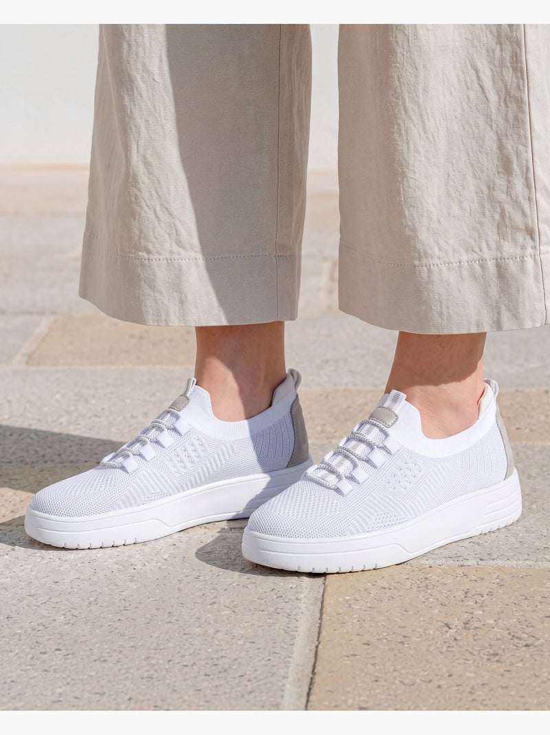 Baskets confortable, résistante, semelle à mémoire forme et facile à enfiler Blanc - Kiabi