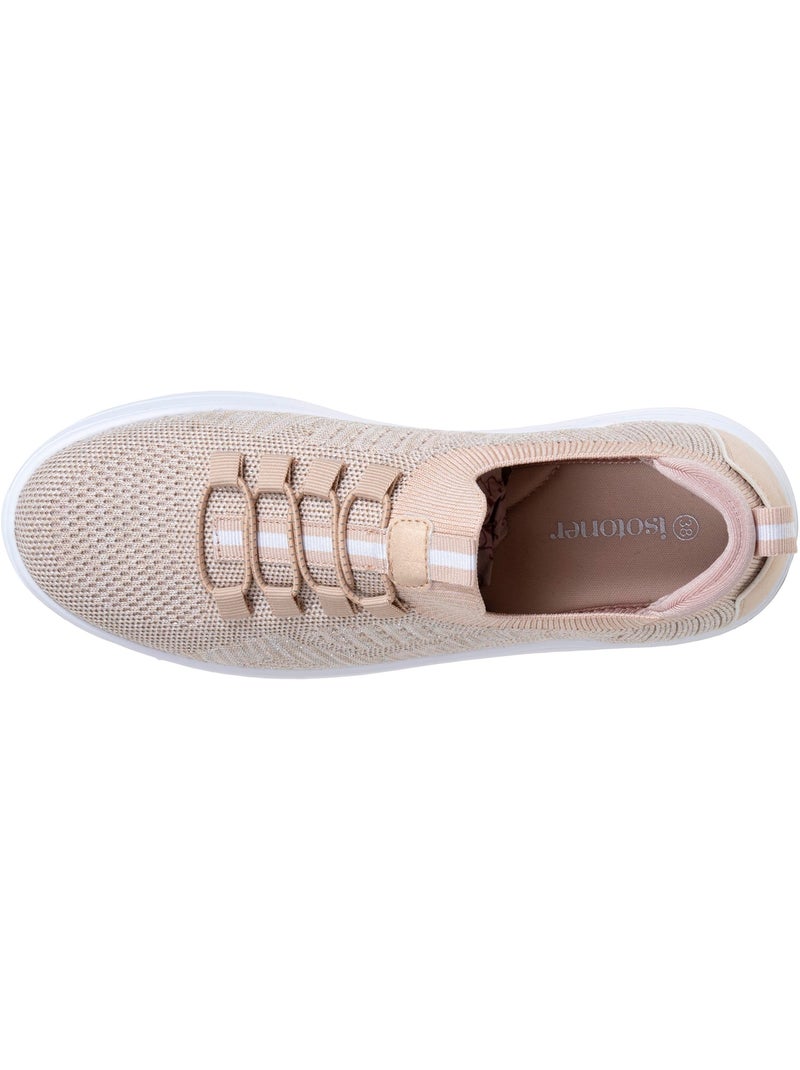 Baskets confortable, résistante, semelle à mémoire forme et facile à enfiler  Isotoner Beige - Kiabi