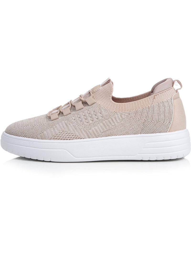 Baskets confortable, résistante, semelle à mémoire forme et facile à enfiler  Isotoner Beige - Kiabi