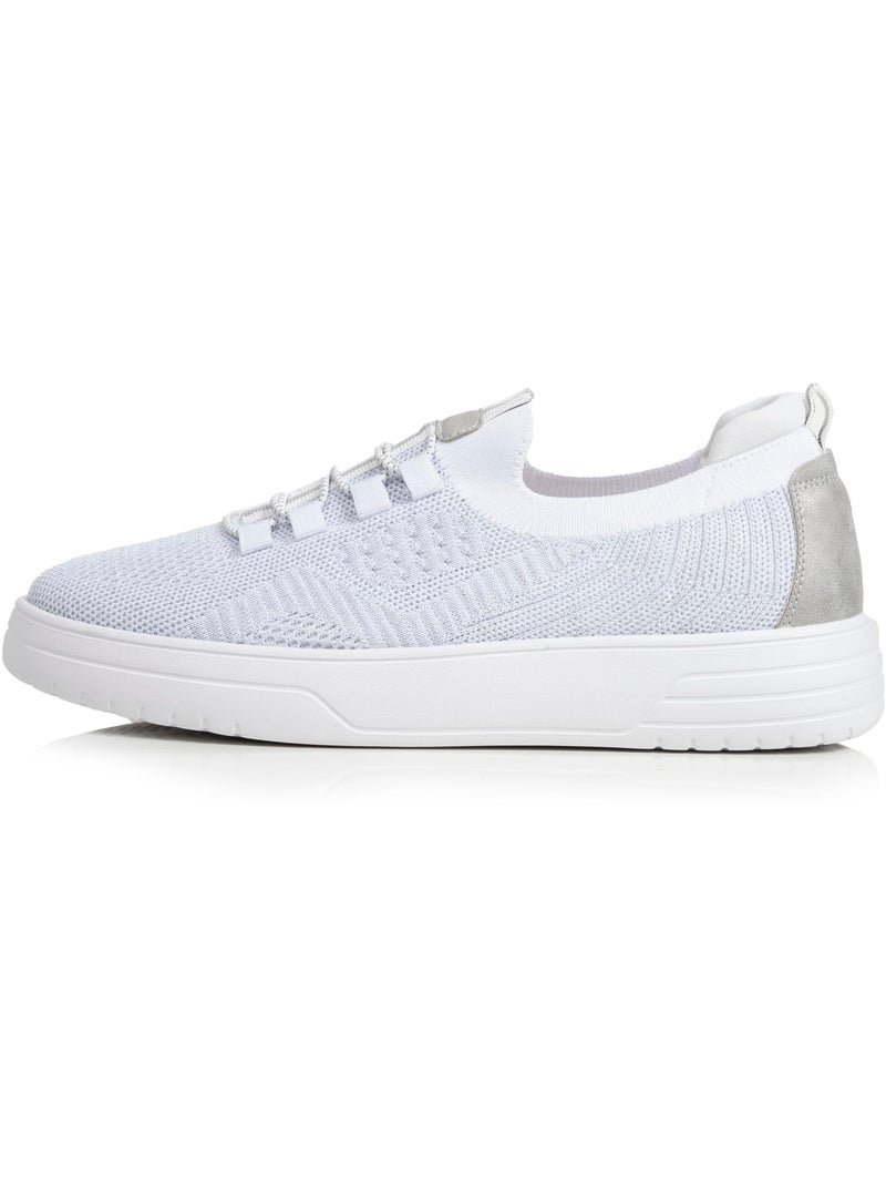 Baskets confortable, résistante, semelle à mémoire forme et facile à enfiler  Isotoner Blanc - Kiabi