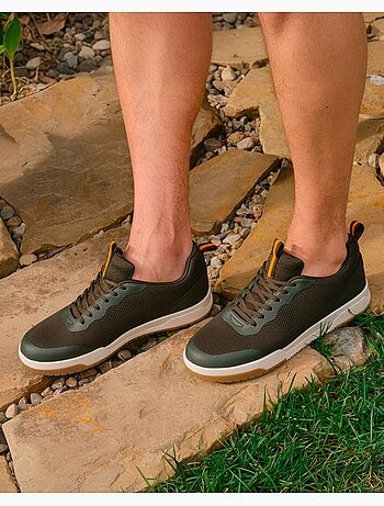 Baskets confortable, résistante, semelle à mémoire forme et facile à enfiler Isotoner