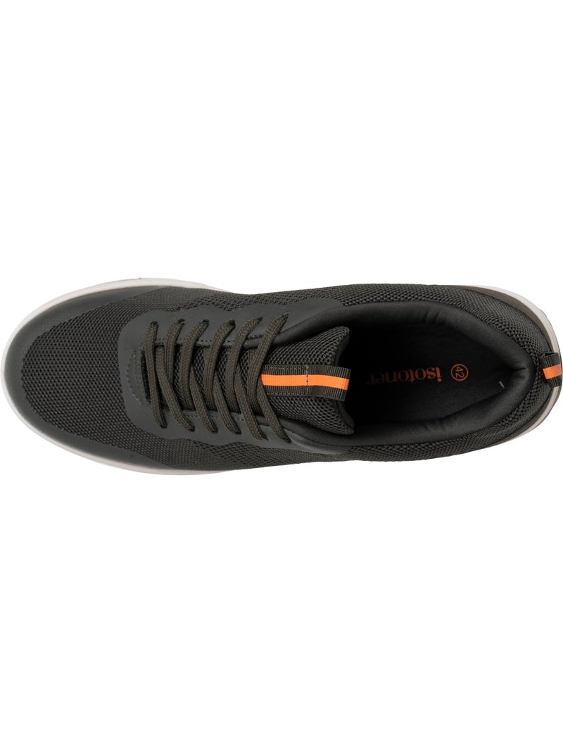 Baskets confortable, résistante, semelle à mémoire forme et facile à enfiler  Isotoner Kaki - Kiabi
