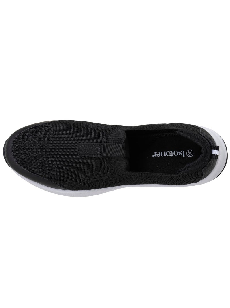 Baskets confortable, résistante, semelle à mémoire forme et facile à enfiler  Isotoner Noir - Kiabi